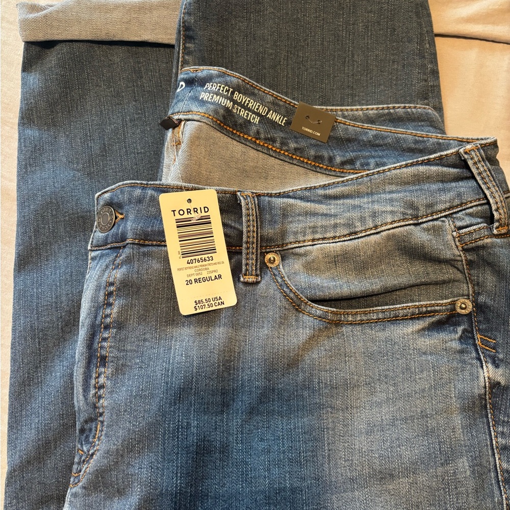 Torrid Blue Stretch Jeans for women